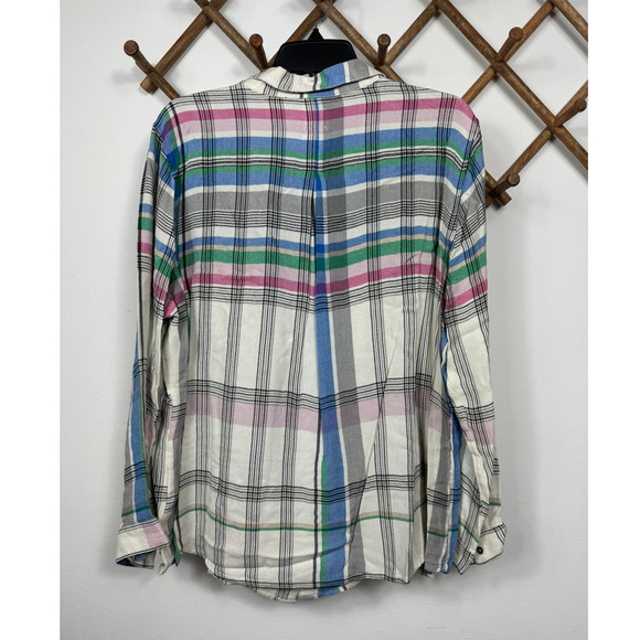 NIC+ZOE Here to There Plaid Button-Up Shirt Size XXL - Picture 5 of 12
